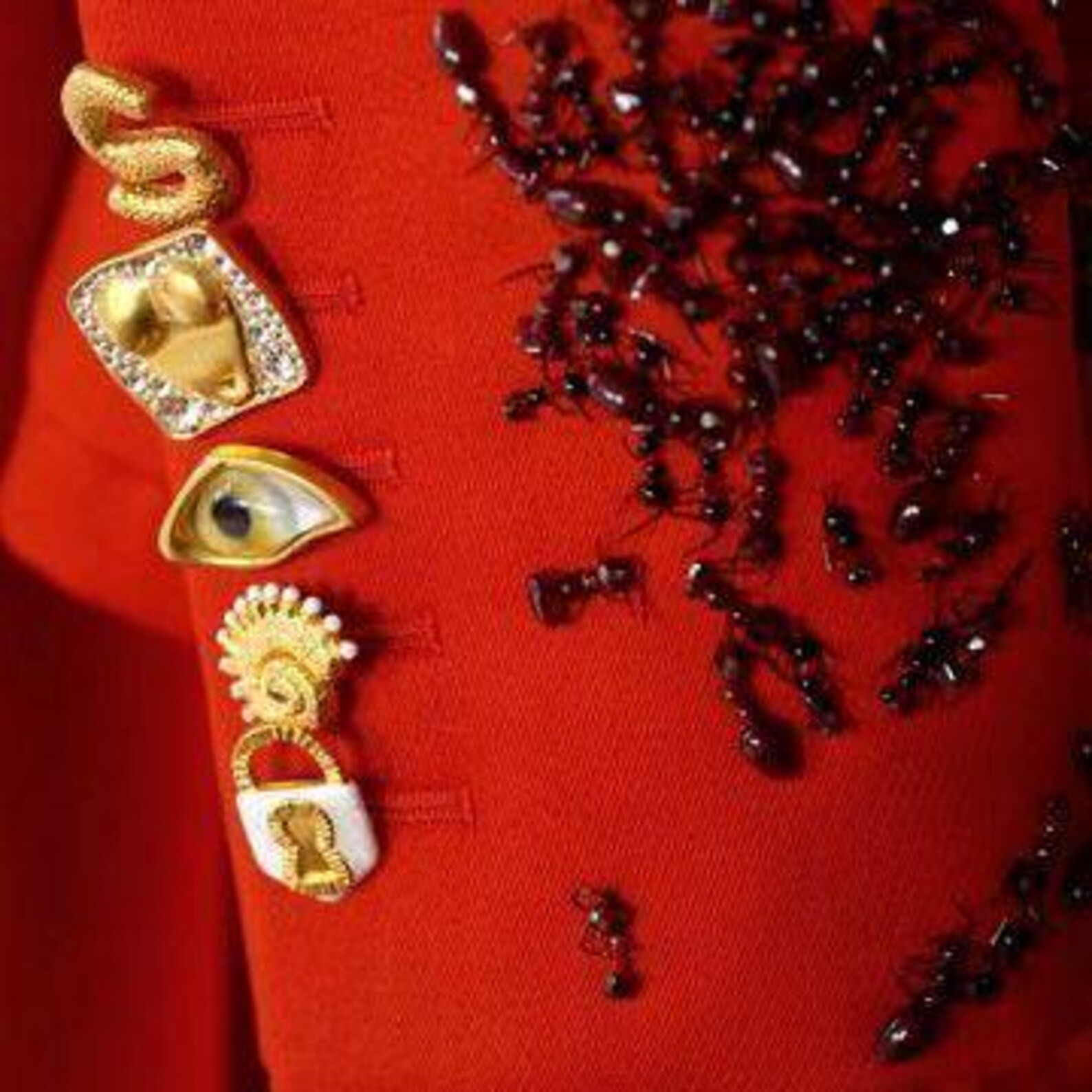 Vintage Gold Surrealist Buttons, Evil Eye Buttons, Keyhole Buttons, Fashion Large Buttons, DIY Fa... | Etsy (US)