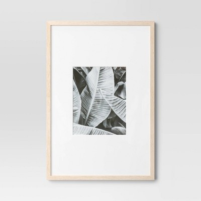 20" x 30" Matted to 11" x 14" Poster Frame Light Wood - Threshold™: Modern Style, MDF, Glass Pane | Target