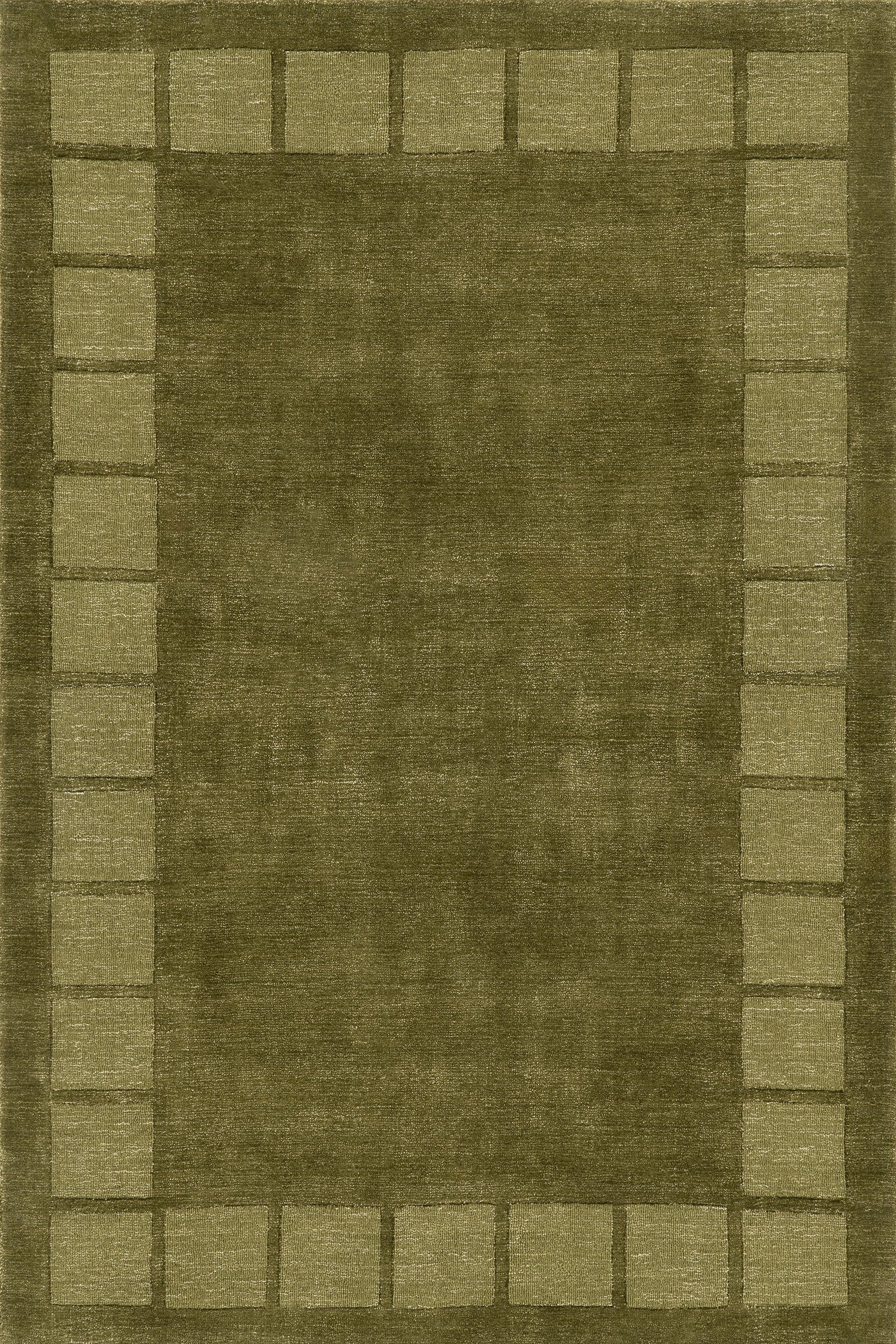 Petra High-Low Wool-Blend Rug | Verdant Green | Rugs USA