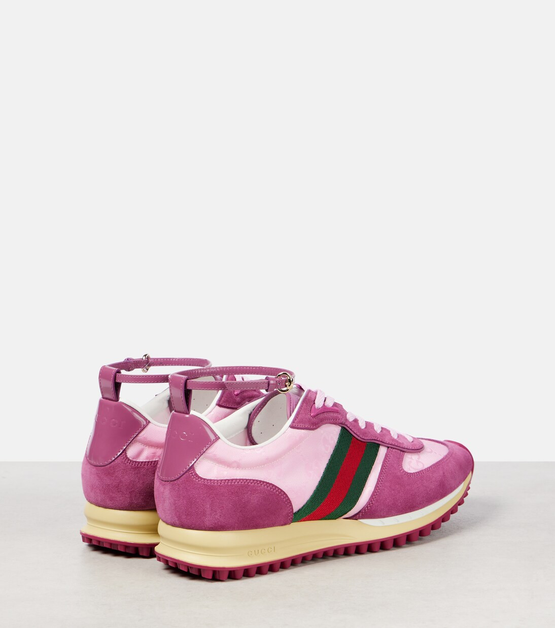 Nora Web Stripe suede sneakers | Mytheresa (US/CA)