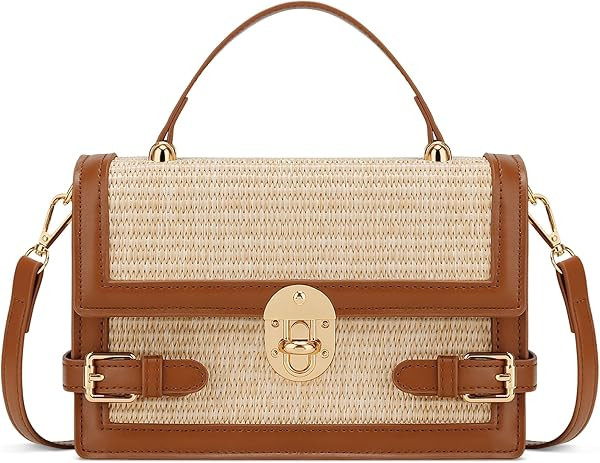 KKXIU Straw Purses for Women \u2013 Summer Beach Shoulder Purse & Clutch Handbag, Woven Crossbody... | Amazon (US)