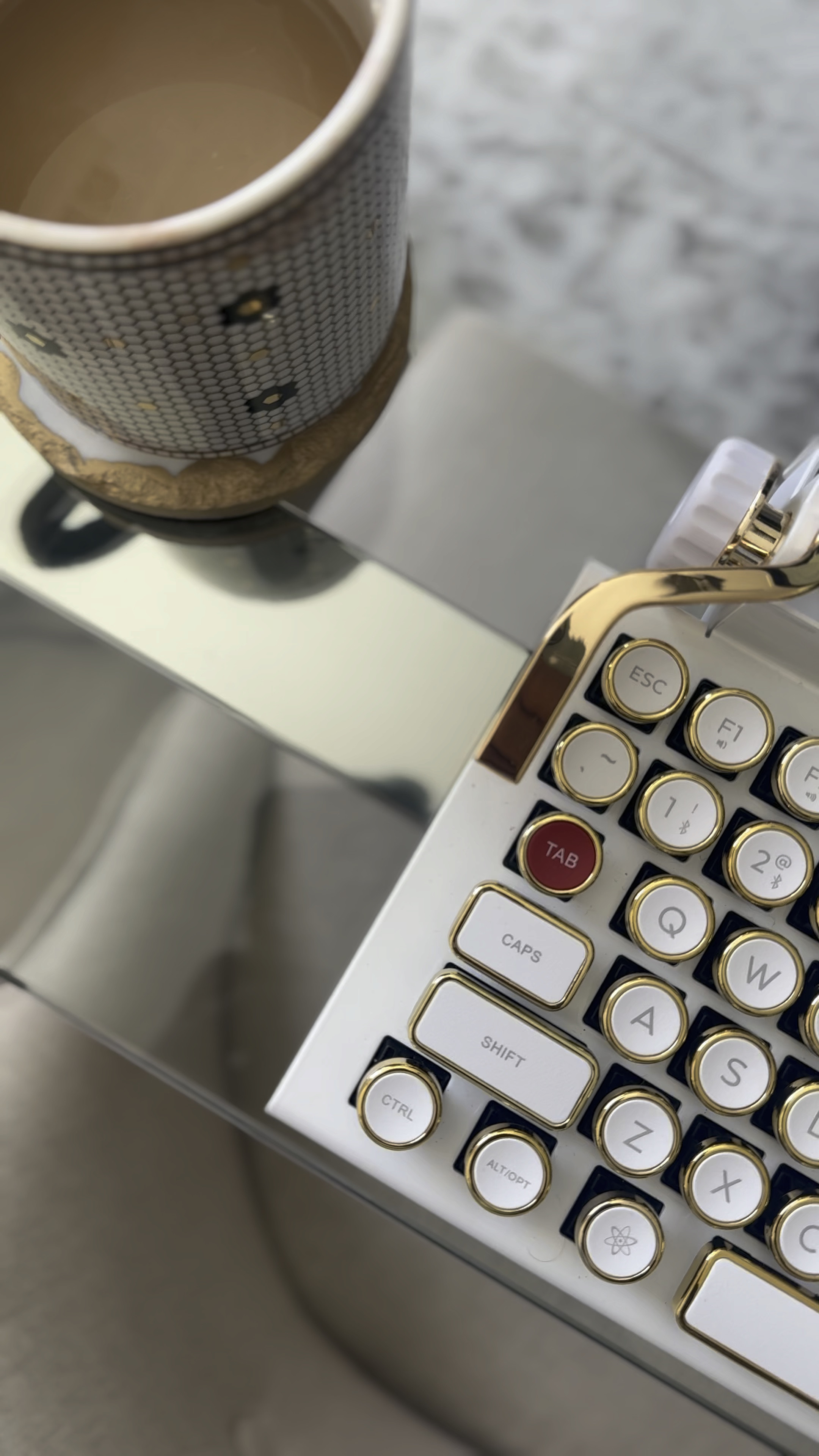 This Vintage Typerwriter-Inspired Keyboard is the best thing in my home office right now. Amazon Finds.

#LTKhome #LTKstyletip