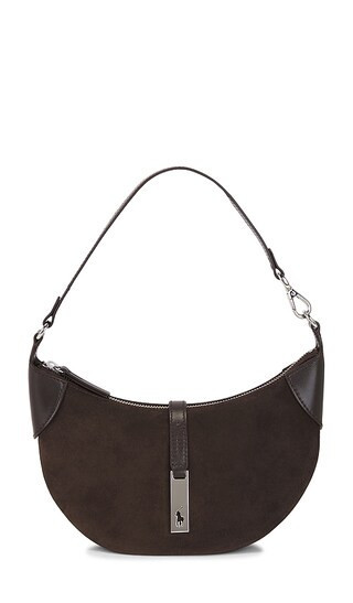 Polo Ralph Lauren Suede & Leather Mini Shoulder Bag in Chocolate. | Revolve Clothing (Global)