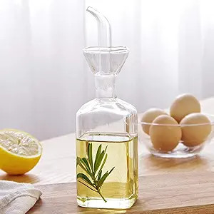 Oil Bottle Glass Olive Oil Dispenser Bottle Glass Cooking Oil Vinegar Measuring Dispenser With Sp... | Amazon (US)