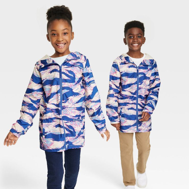 Black History Month Kids' Rain Coat - Blue Abstract | Target