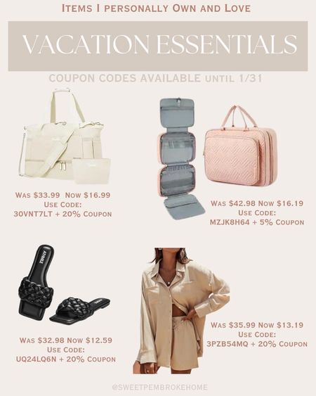 Vacation Essentials. Items I own and love. Use coupon codes and clip any coupons that are available. #vacation #amazonmusthaves #affordable 

#LTKMostLoved #LTKtravel #LTKSeasonal