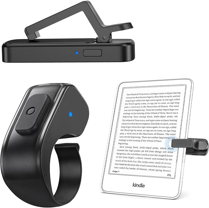 DATAFY [Case-Friendly] Remote Control Page Turner Ring for Kindle Paperwhite Oasis Scribe Kobo eR... | Amazon (US)