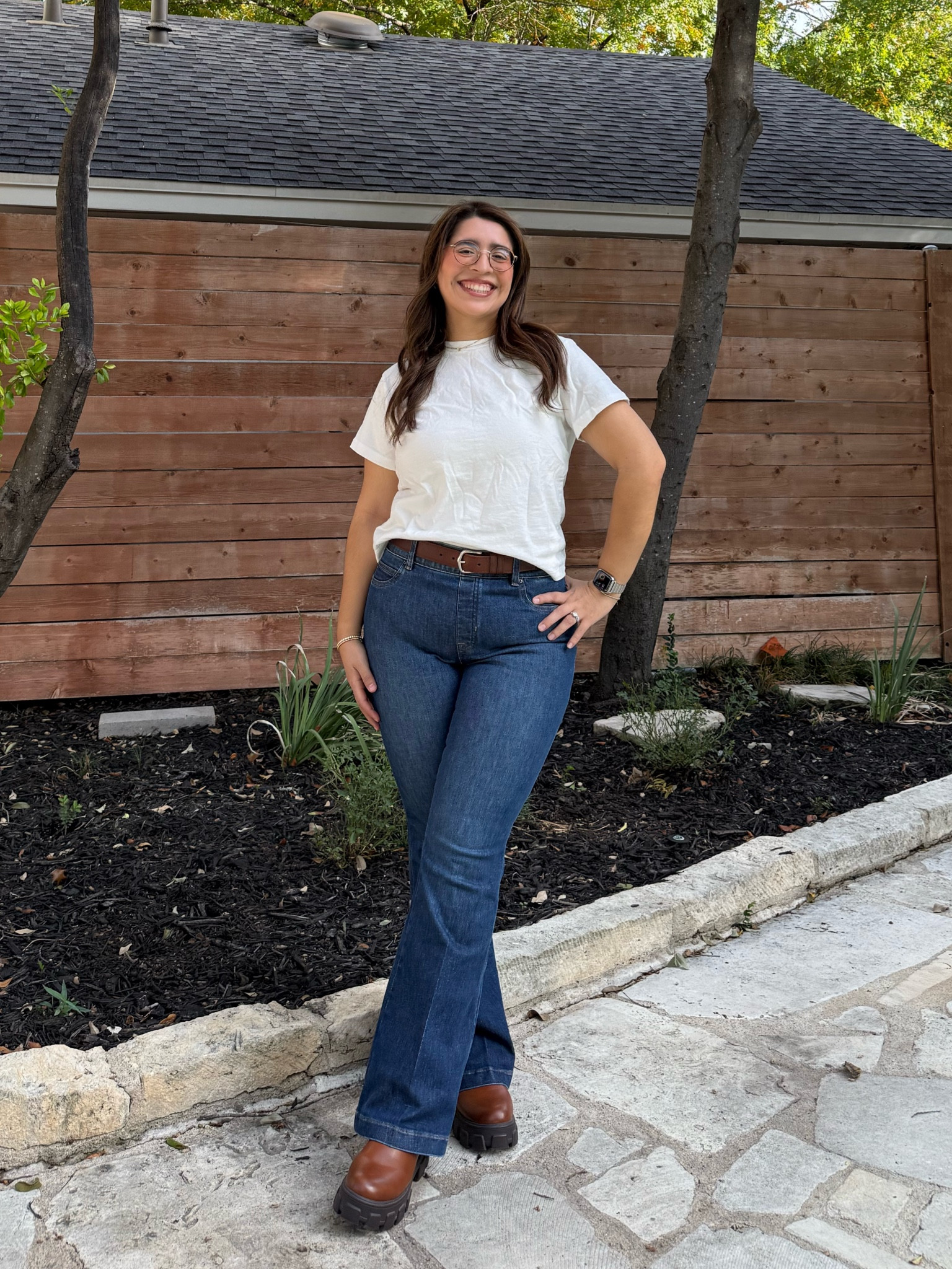 Size medium in the shirt, large petite in the jeans - jeans feel like sweats they’re THAT comfy!! Use code EXTRA10 for an additional 10% off on top of the site wide 30% off!!

#LTKMidsize #LTKSeasonal #LTKGiftGuide