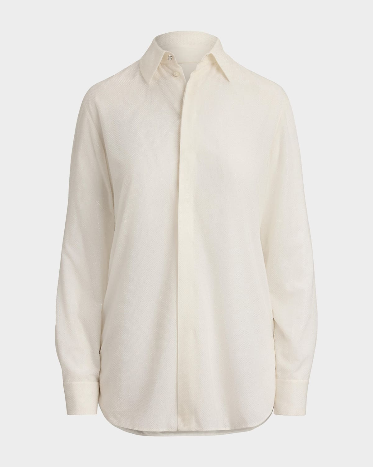 Adrien Relaxed Fit Embellished Shirt | Neiman Marcus
