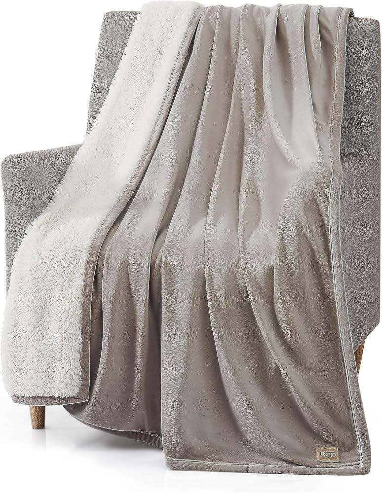 UGG 01464 Bliss Sherpa Fully Reversible Throw Blanket for Bed or Couch Easy Care Soft Plush Machi... | Amazon (US)