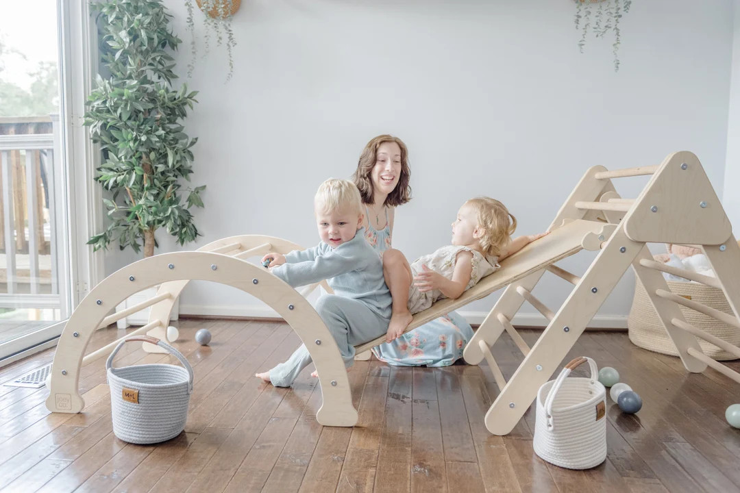 Montessori Climbing Gym Pikler Triangle Set Option of 3 - Etsy | Etsy (US)