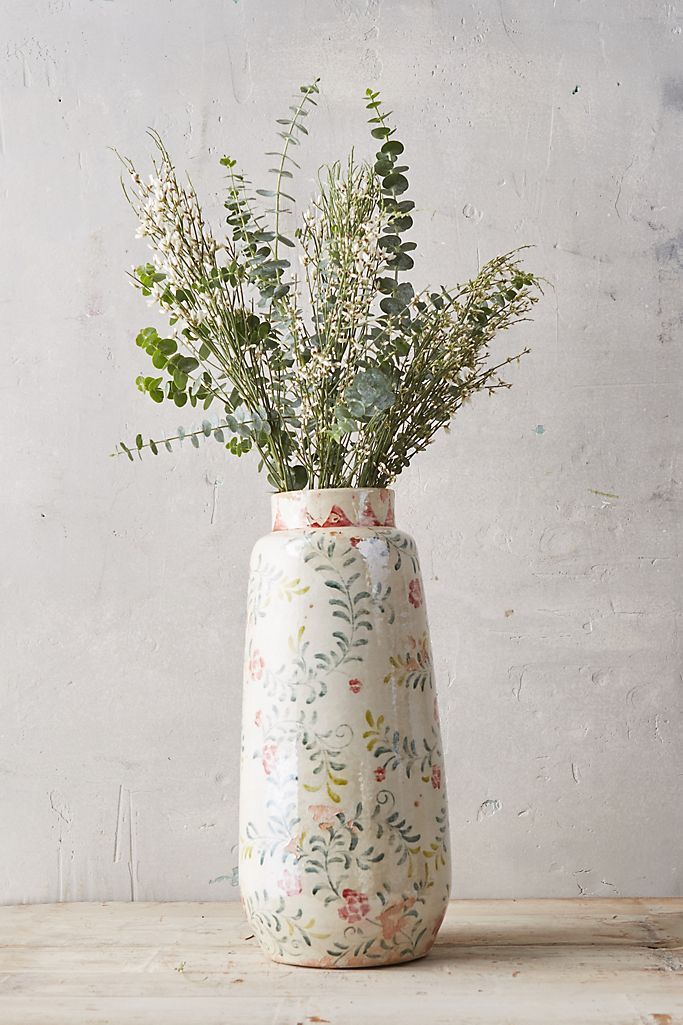 Rose & Vine Terracotta Vase | Anthropologie (US)