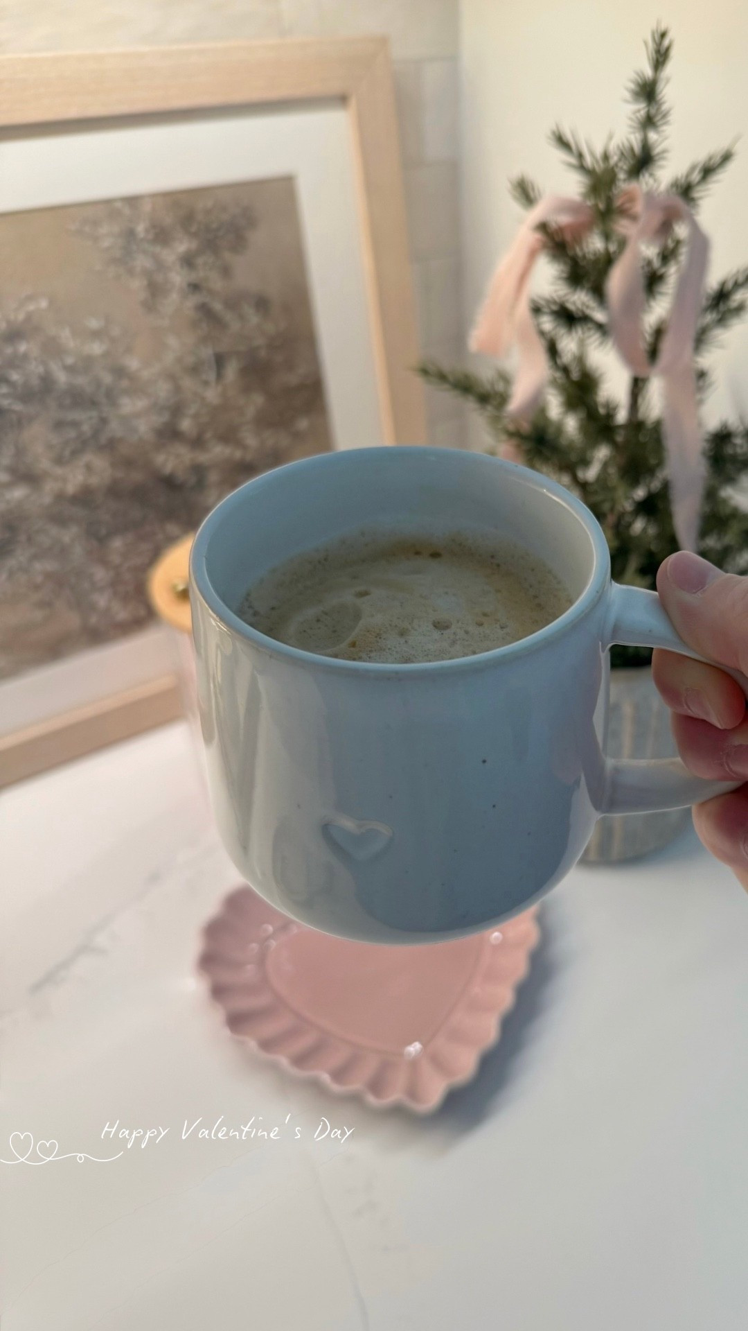 Good morning! Happy Valentine’s Day! 🤍💓



#heartmug #vday #coffeecup #valentinesday 

#LTKValentine