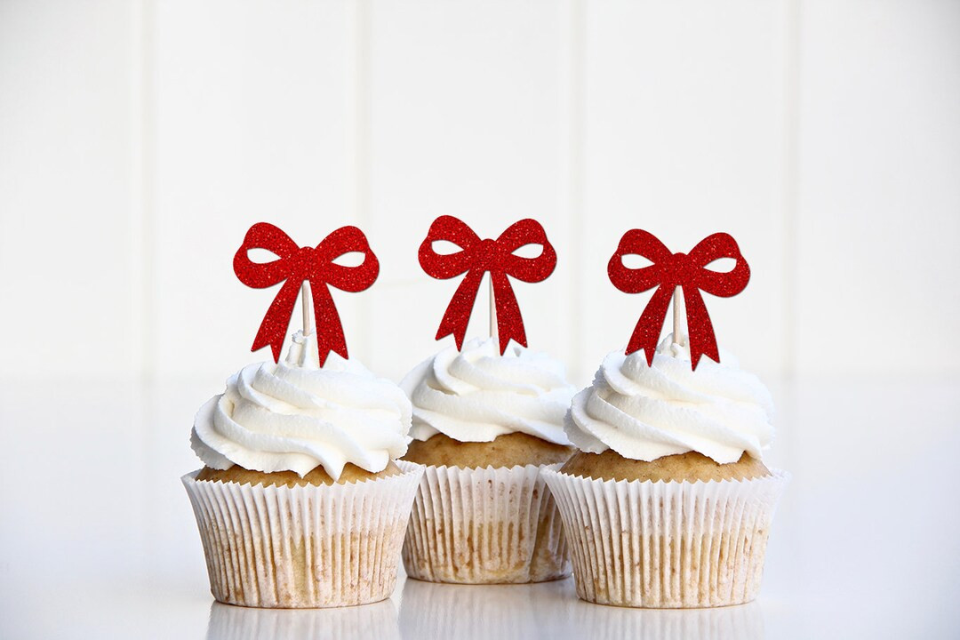 Christmas Bow Party Decorations, Ribbon Party Decor, Coquette Style Party Supplies, Feminin, Girl... | Etsy (US)