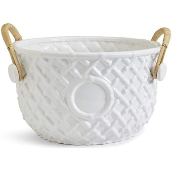Two's Company Hampton Faux Bamboo Fretwork Party Bucket | Amazon (US)