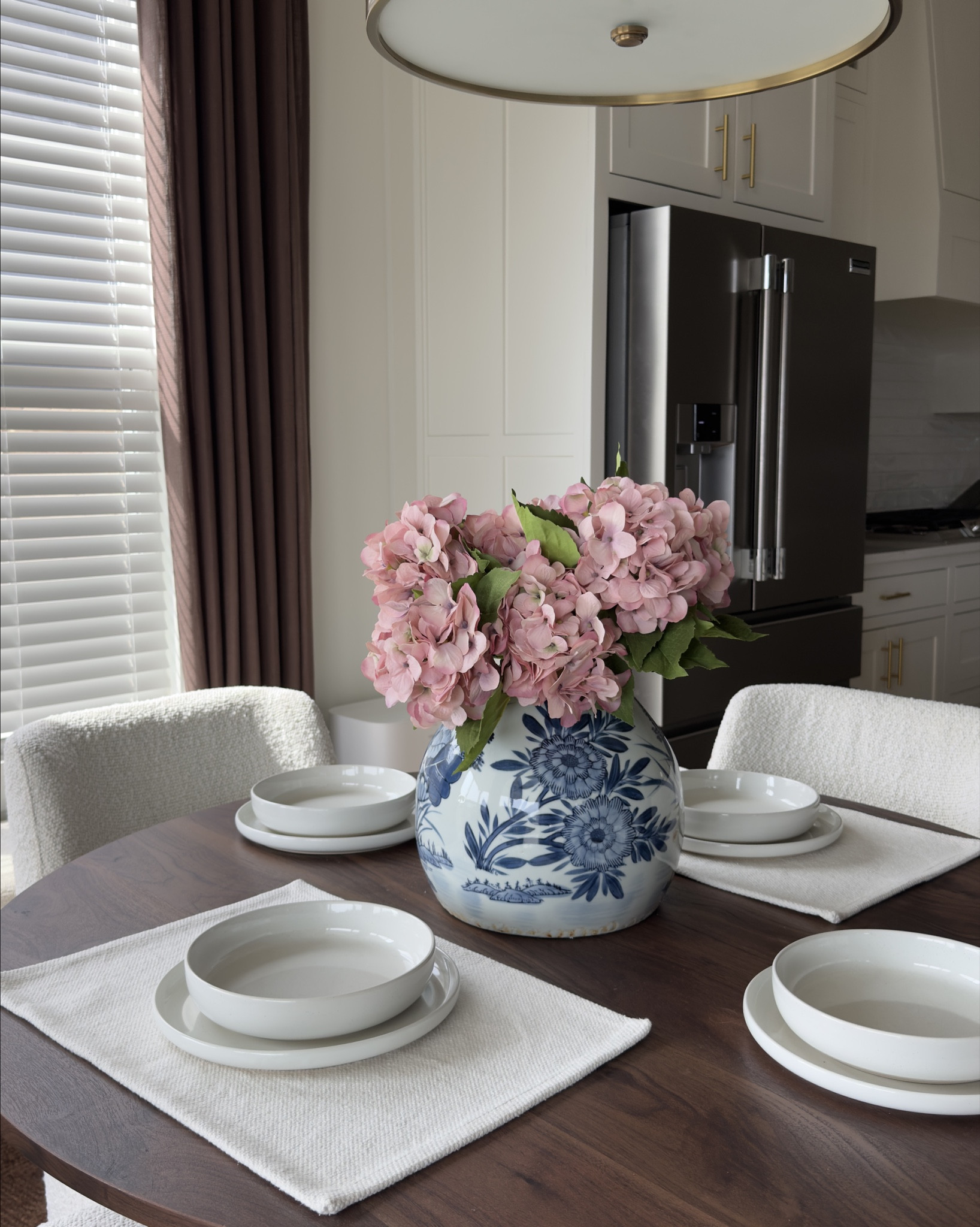The faux pink hydrangeas on my dining room table have me feeling all the spring feels 🌸 These look so real, linking them here along with a few other faux spring floral options I love 🤍

#LTKSaleAlert #LTKSeasonal #LTKHome