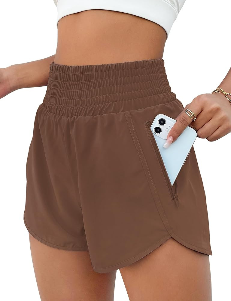 BMJL 2.5" Athletic Shorts for Women Comfy High Waisted Short with Pocket | Amazon (US)