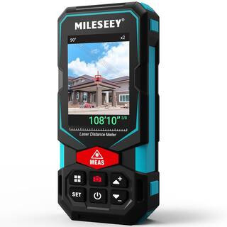 330 ft. Outdoor Laser Distance Measuring Tool with Camera Viewfinder, P2P Technology, Tilt Sensor, App Connectivity | The Home Depot