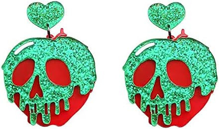 Poison Apple Snow White Witches Earrings for Women. Cute Halloween Cosplay Earrings for Women, Te... | Amazon (US)