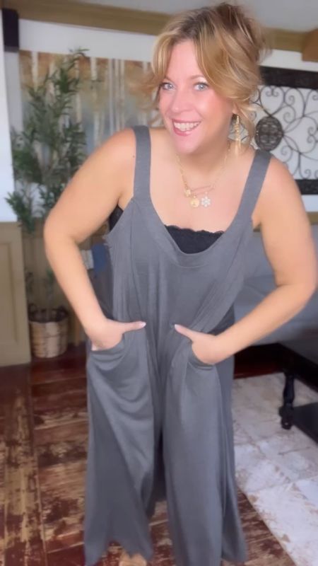 Wide leg jumpsuit, plus size overalls, plus size style - use code Nicoles15 at checkout at Bloomchic ; jumpsuit size 14/16
Set of lace bandeaus- size xl

#LTKfindsunder50 #LTKover40 #LTKplussize