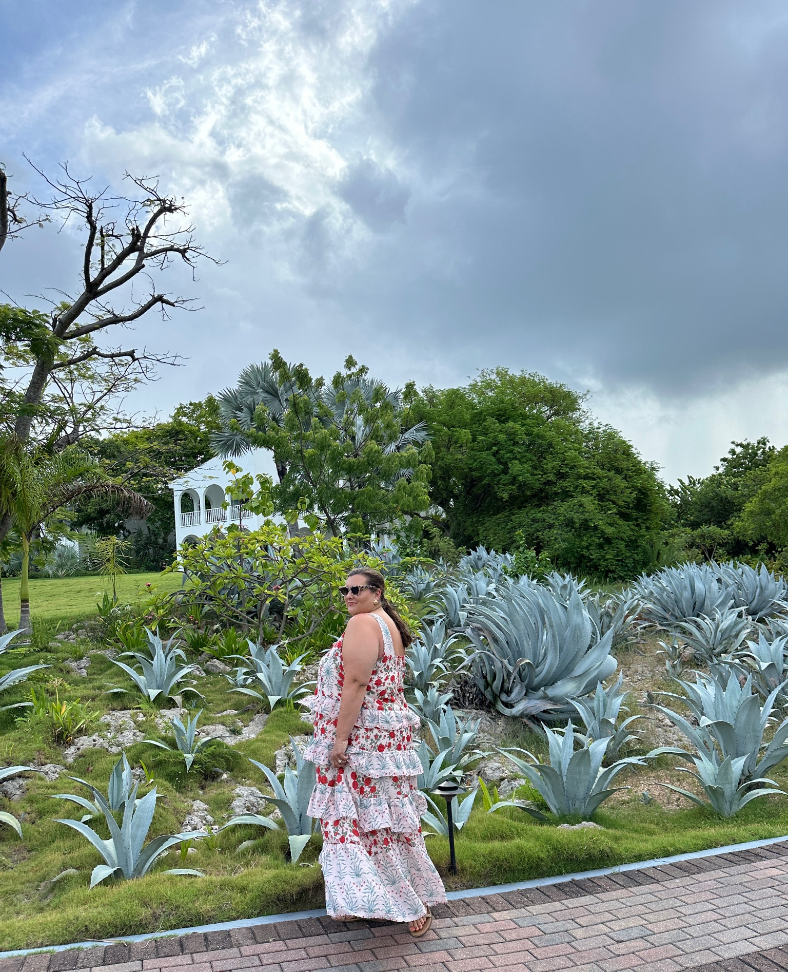 wearing agave in anguilla • plus size dress for vacation, bridal showers, weddings • 20% off anthropologie 

style tip * it runs large, size down 

#LTKSaleAlert #LTKSummerSales #LTKPlusSize