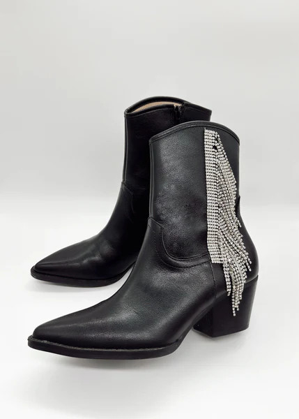 Black Glitz And Glam Boot | Lane 201 Boutique