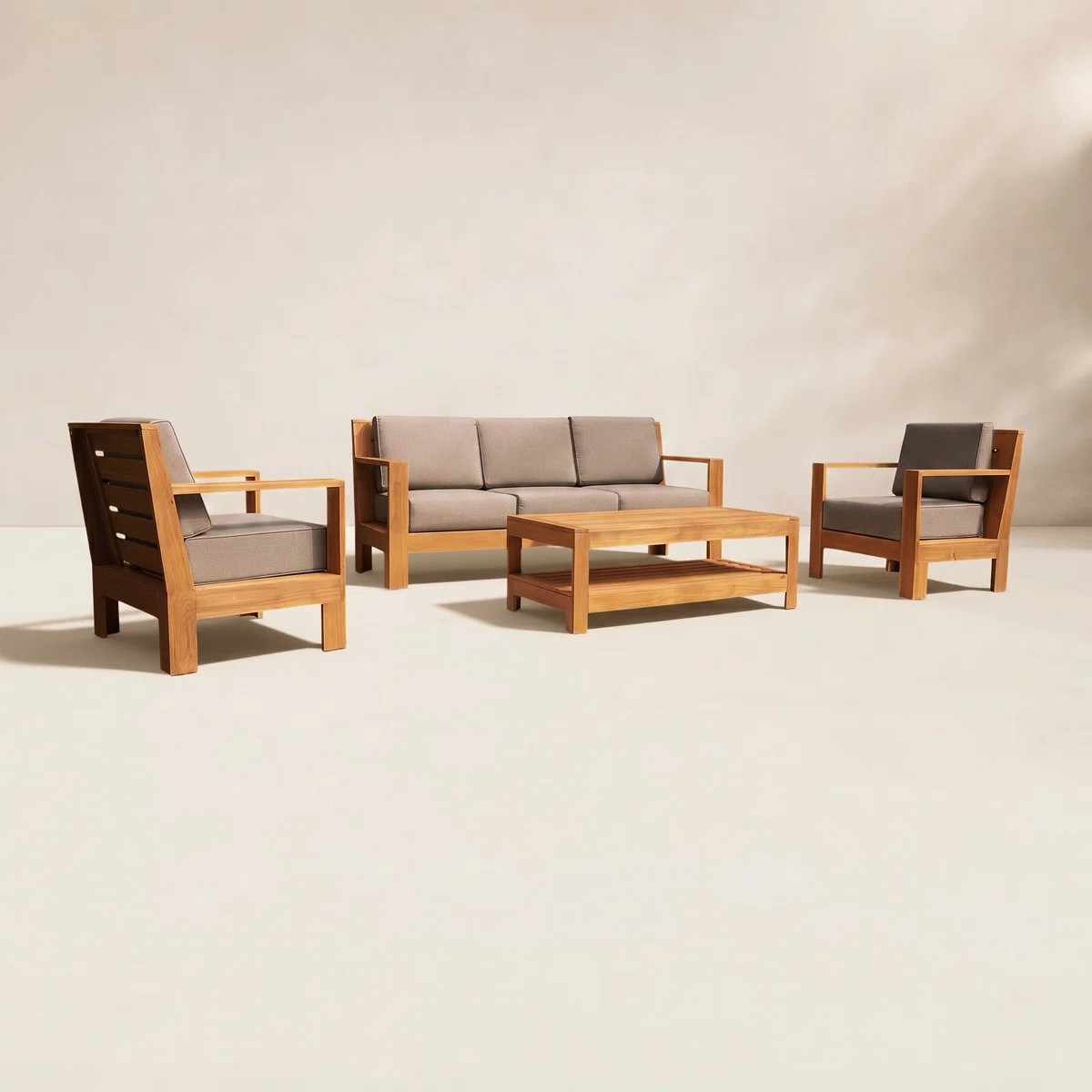 Beaufort Teak Outdoor Conversation Set | Wayfair North America
