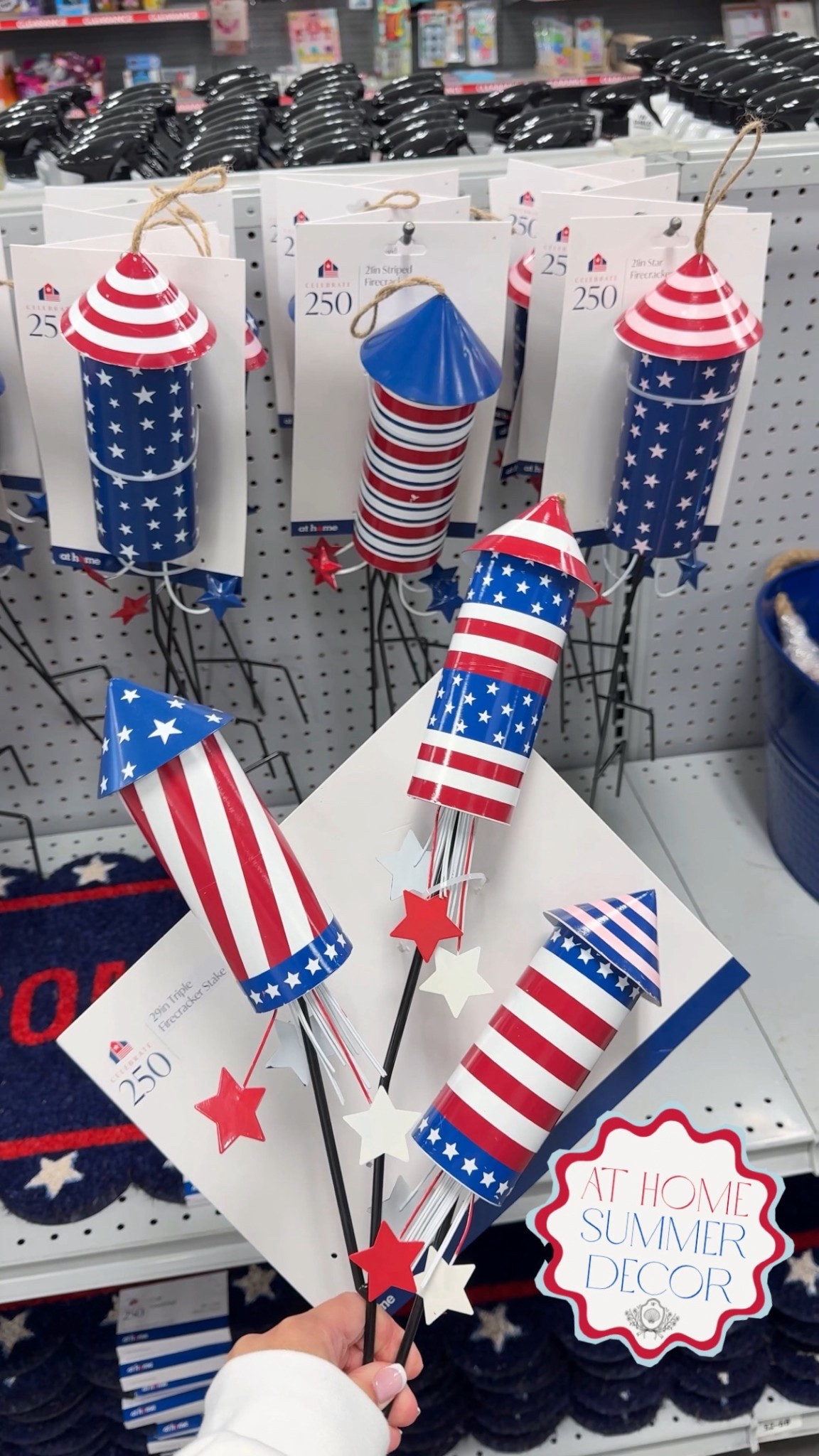 At home stores, red white and blue decor, patriotic decor, Memorial Day decor, Fourth of July decor, porch decor, summer porch, Fourth of July porch, celebrate 250, America 250, USA 250 

At Home has the cutest red white and blue decor for summer to celebrate America’s 250th Anniversary!🇺🇸 



#LTKSeasonal #LTKHome