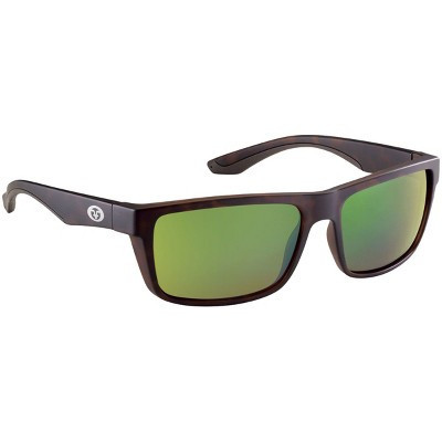 Flying Fisherman Streamer Polarized Sunglasses - Tortoise/Amber Green Mirror | Target