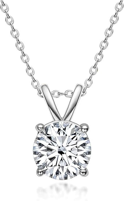 The Diamond Channel Certified LAB GROWN 0.25-4.00ct Diamond Necklace for Women, 14 Karat Solid Go... | Amazon (US)