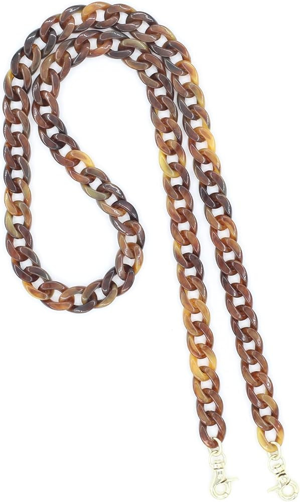 40 Inches DIY Resin Bag Strap Plastic Ladies Bag Chain Shoulder Cross Body Bag Handbag Purse Repl... | Amazon (US)