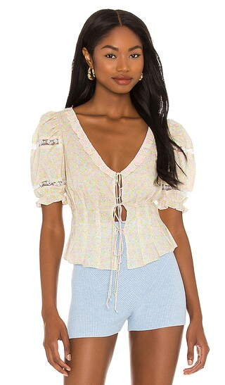 Dani Blouse in Pink | Revolve Clothing (Global)