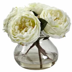 Fancy Rose in Vase | Wayfair North America