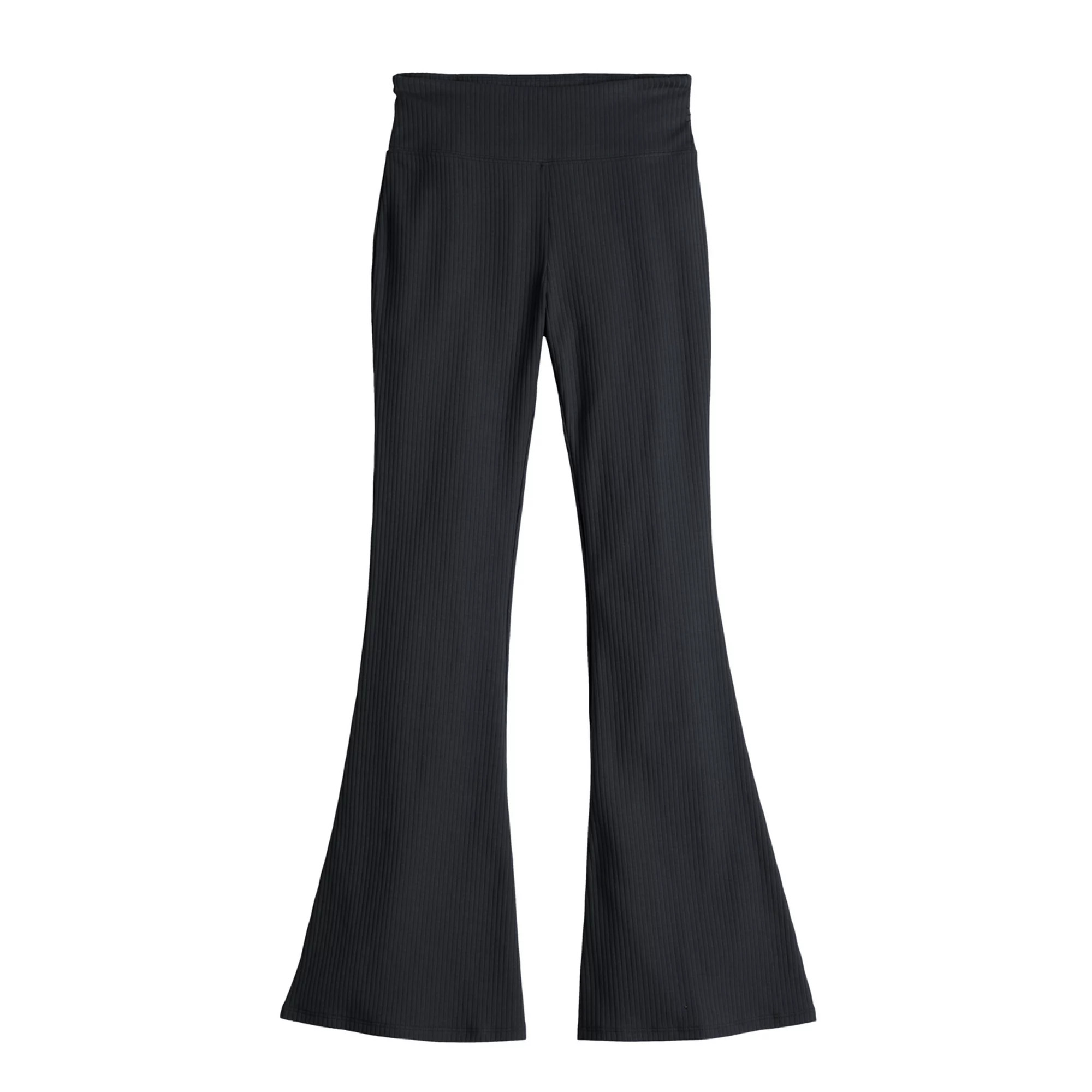 Girls 6-20 SO® High Rise Ribbed Flare Leggings in Regular & Plus Size | Kohl's