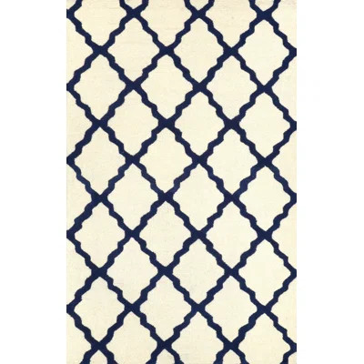 Moderna Blue Moroccan Trellis Area Rug | Wayfair North America