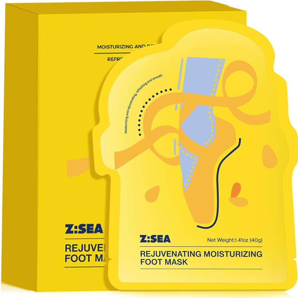 Foot Mask 5 Pack, Moisturizing & Gentle Exfoliating Foot Socks for Dry, Rough, Cracked Heels & De... | Amazon (US)