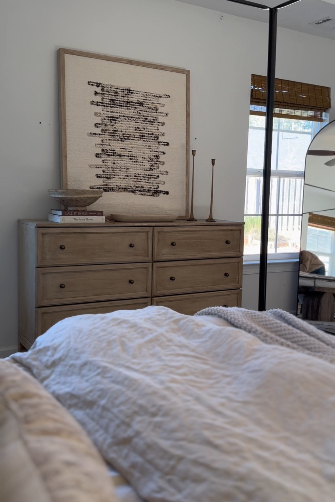 Style my dresser with me 🤎

Dresser itself was the IKEA TARVA dresser that I flipped! Check out the pinned post on my IG for deets!

Antique paper mache bowl is from an antique store. And tapered brass candle holders are from hobby lobby! I’m linking similar options for things that aren’t linkable!

#LTKhome #LTKstyletip