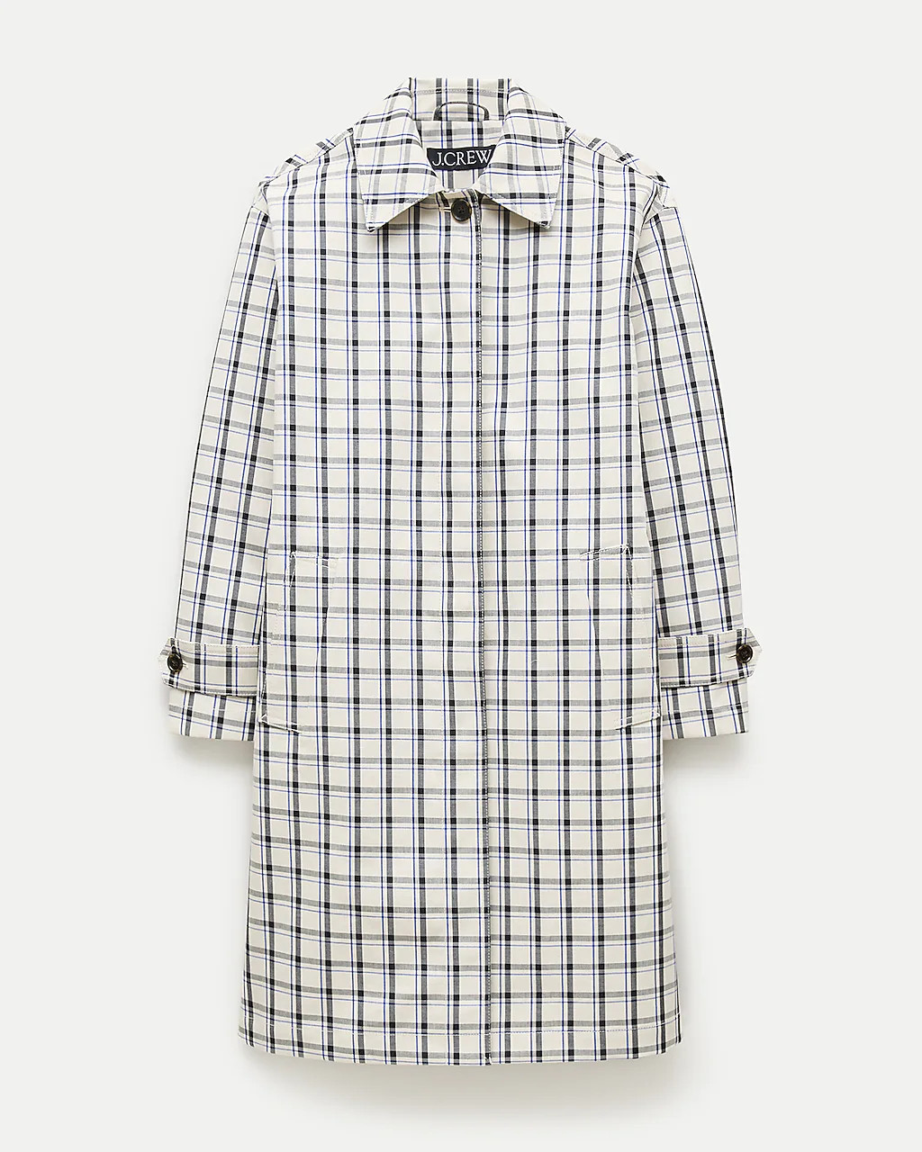 Soho car coat in plaid double-faced cotton | J. Crew US