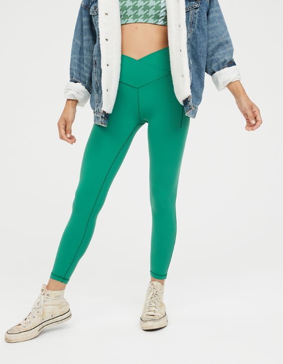 OFFLINE Real Me Xtra Crossover High Waisted Pocket Legging | American Eagle Outfitters (US & CA)