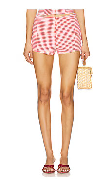 BY.DYLN Magen Micro Shorts in Red from Revolve.com | Revolve Clothing (Global)