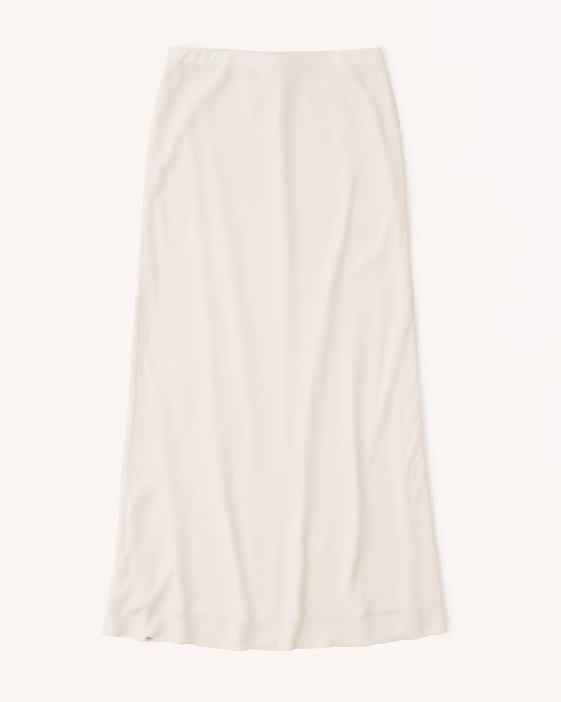 Women's Faux Silk Column Maxi Skirt | Women's Clearance | Abercrombie.com | Abercrombie & Fitch (US)