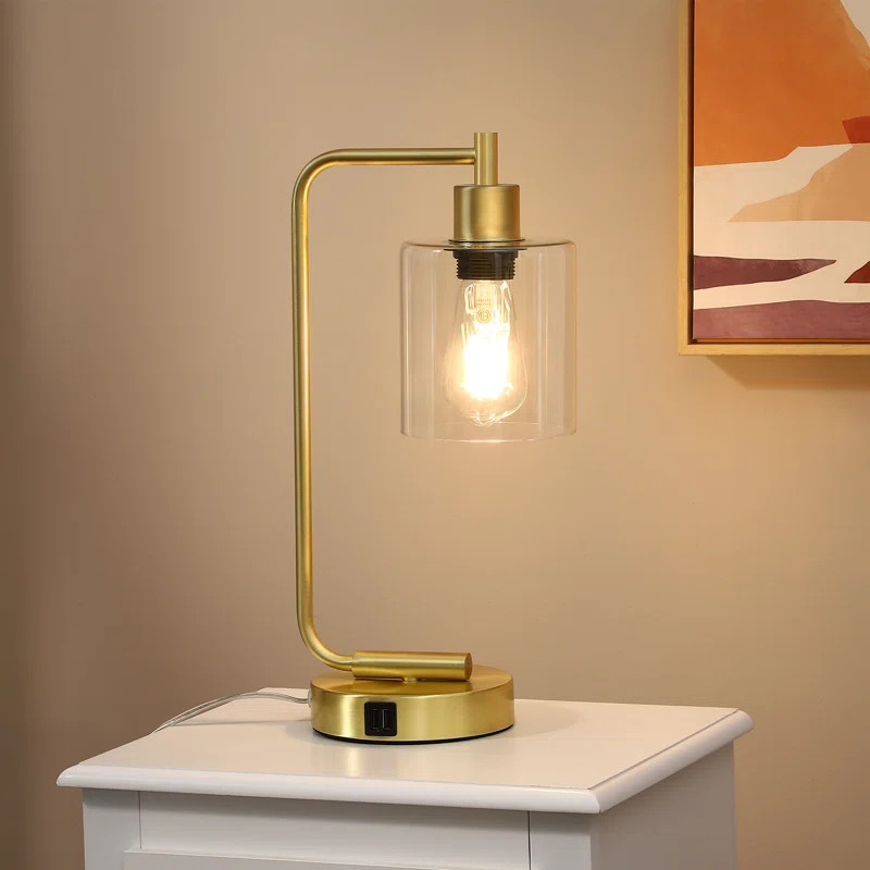 Cloutier Metal USB Table Lamp | Wayfair North America