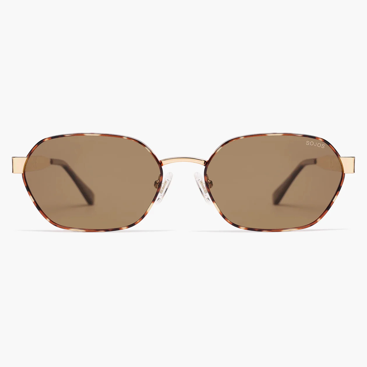 Women Men Retro Hexagonal UV400 Trendy Rectangle Polarized Sunglasses SJ1238 | SOJOS VISION | SOJOS VISION