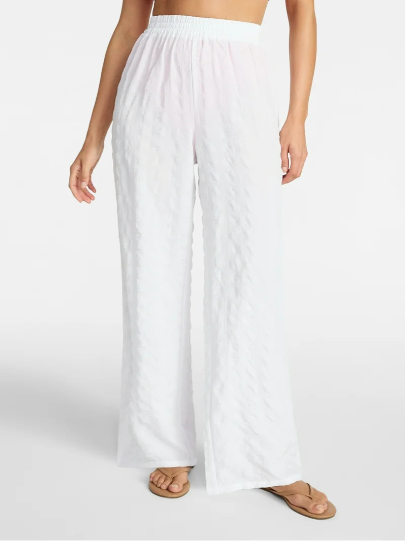 Time and Tru Women's and Women's Plus Size Essentials Coverup Pants, Sizes XS-3X | Walmart (US)