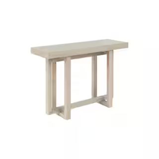 Barley 47 in. W x 16 in. D x 31 in. H Whitewash Modern Style Rectangle Wood Console Table | The Home Depot