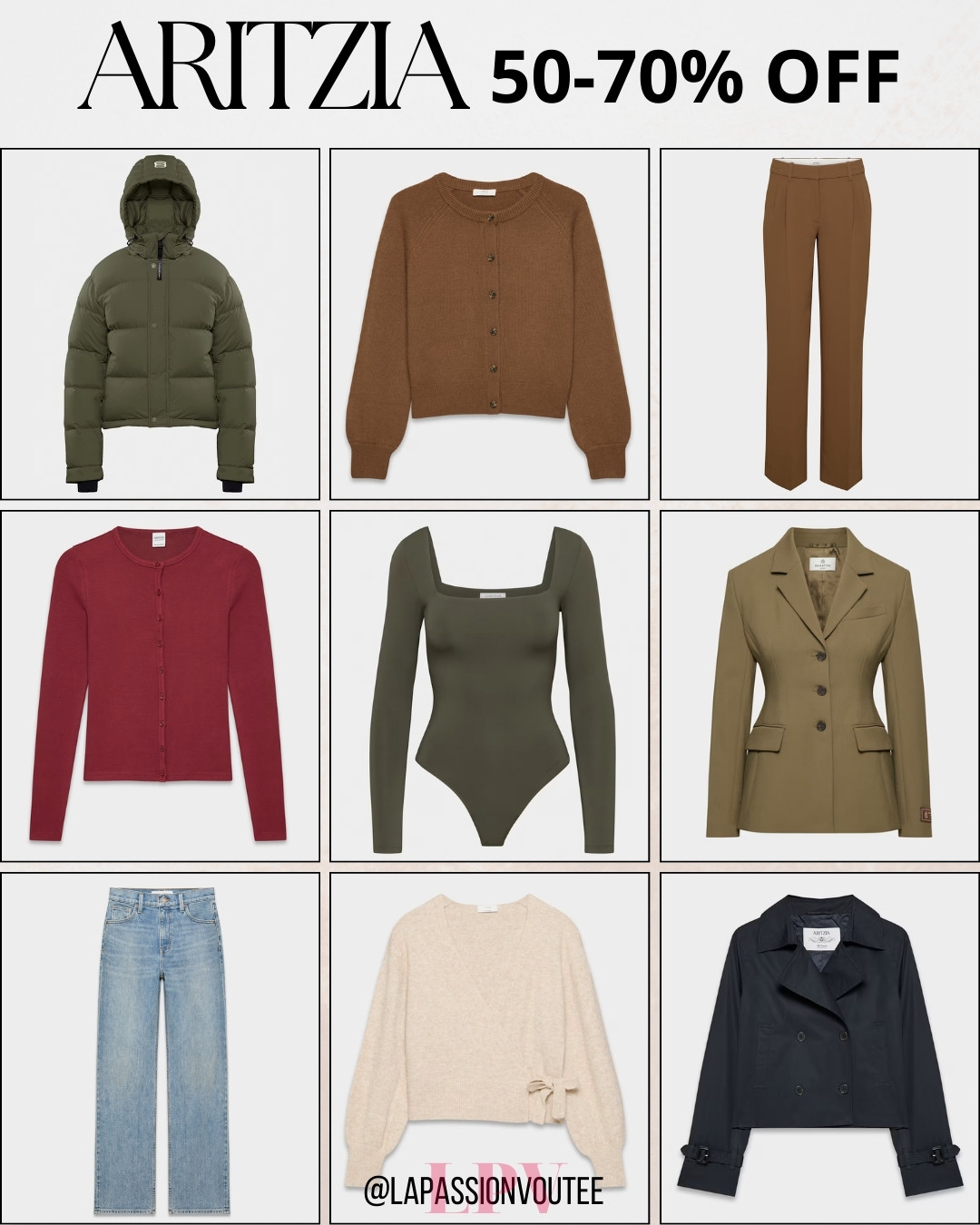 Aritzia’s winter sale featuring 50–70% off is ideal for upgrading your seasonal wardrobe. From everyday winter basics to elevated layering pieces, this sale helps you build a refined, modern closet filled with styles that look polished and feel effortless all season. 

 #LTKootd #LTKSaleAlert