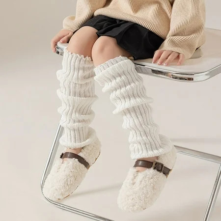 Girls Dance Leg Warmers Winter Thermal Warm Leg Warmers Christmas Party Outfit Solid Color Leg Warmers Knitted Leg Warmers for Little Girls | Walmart (US)