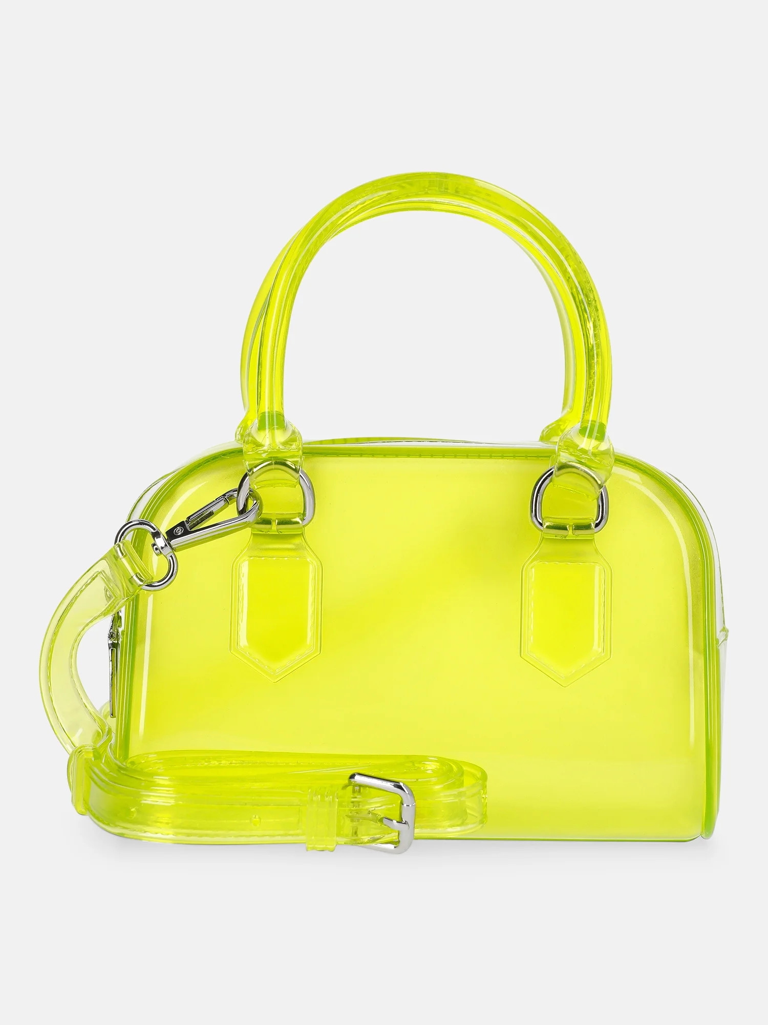 No Boundaries Women's Jelly Top Handle Mini Bag, Soft Sulfur - Walmart.com | Walmart (US)