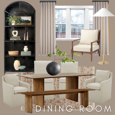 Shop my dining room decor!
Arched cabinet, dining room set, rug, accent and dining chairs!

#LTKFind #LTKstyletip #LTKhome
