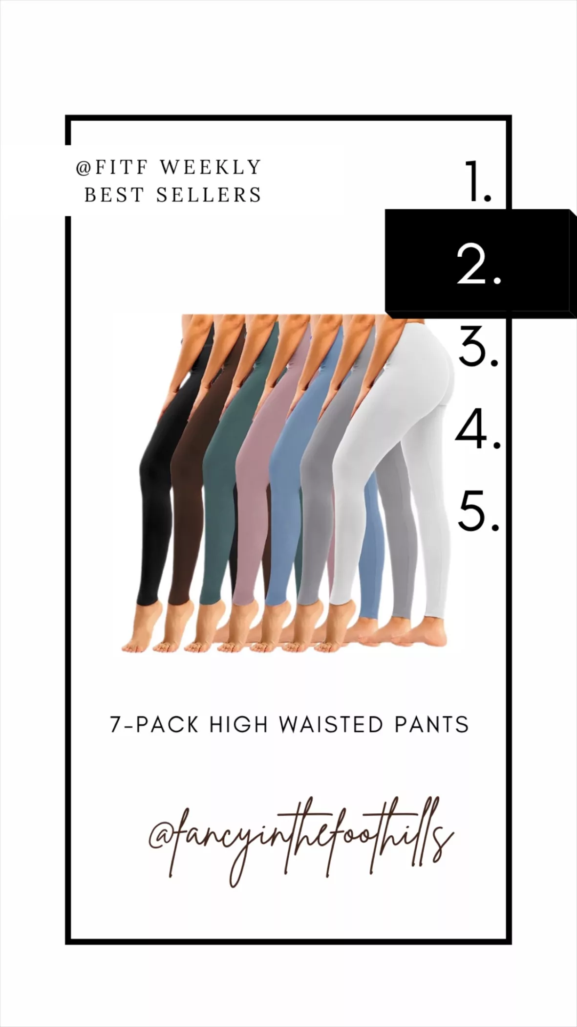 yeuG 7 Pack High Waisted Leggings … curated on LTK